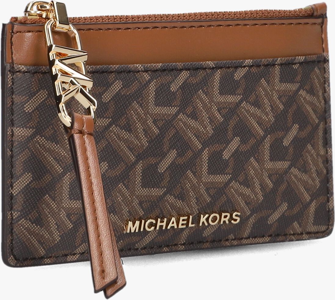 MICHAEL KORS bruine michael kors portemonnee sm zip card case