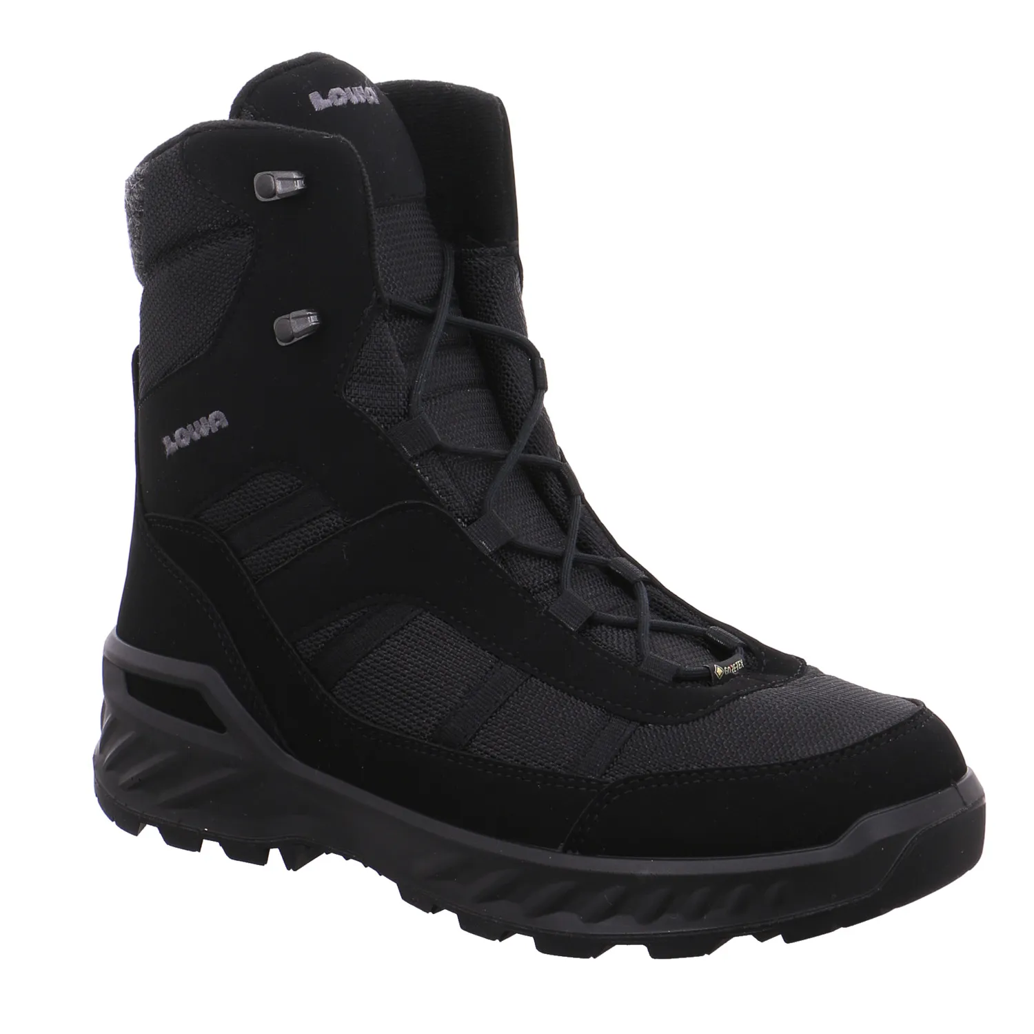 LOWA Snowboots Schwarz Synthetik