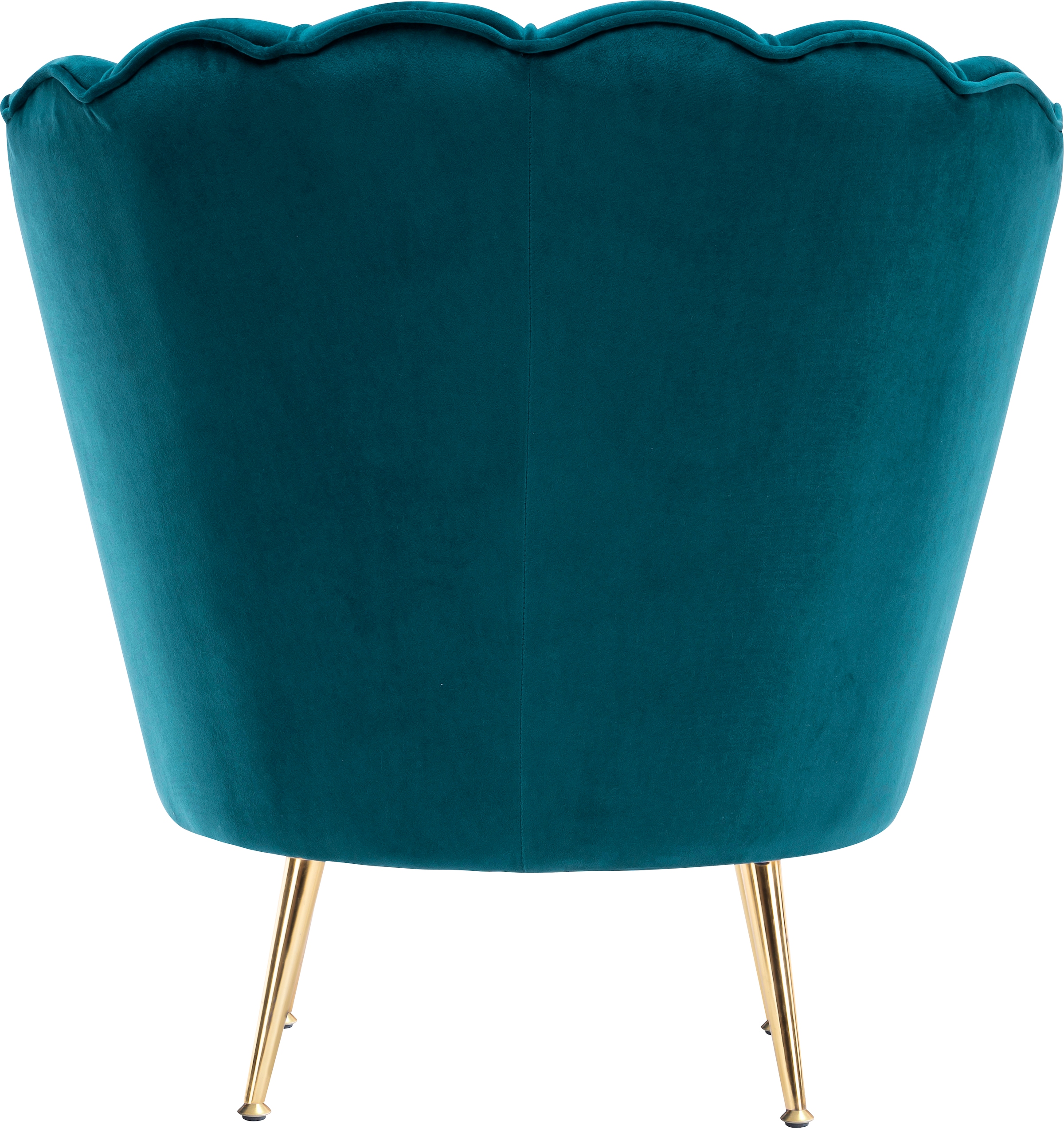 Kayoom Sessel »Sofa Barbara 125, hochwertiger Velvet-Stoff mit samtweicher Haptik« 1 Stk. tlg. Angesagtes 1-Sitzer-Sofa, Mini Sofa, Möbelfüsse höhenverstellbar