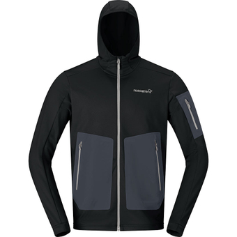 Norrøna Falketind Warm2 Stretch Hood  Fleecejacke Caviar Herren