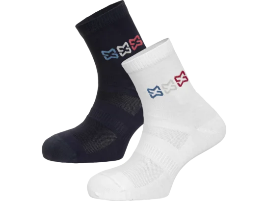 Lot de 2 paires de chaussettes de travail Made in France Würth MODYF marines/blanches