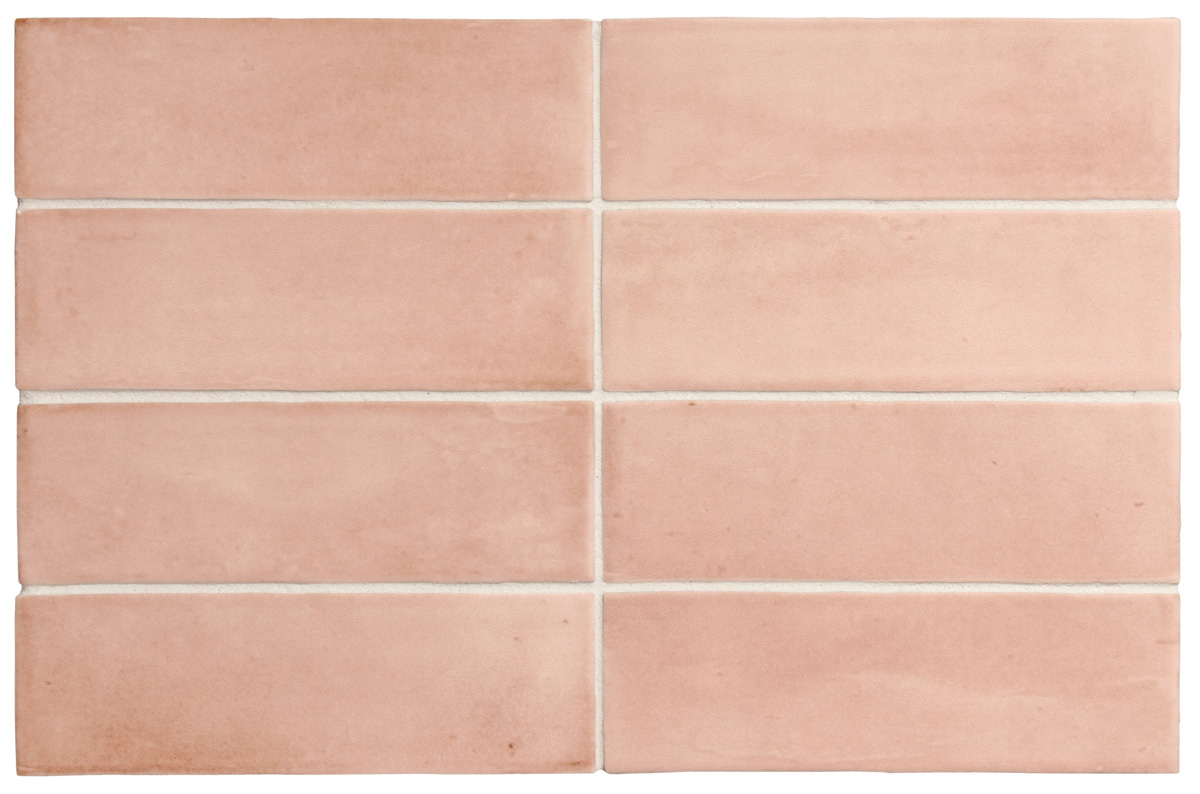 Jabo Premium Koko wandtegel 15x5cm zalm roze mat