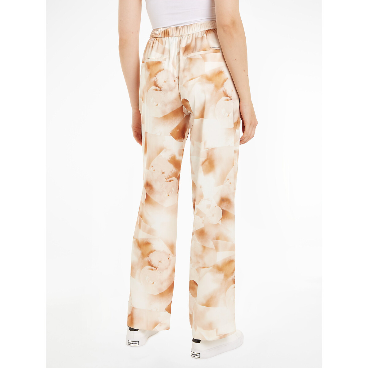 CALVIN KLEIN<br>Wijde, bedrukte broek