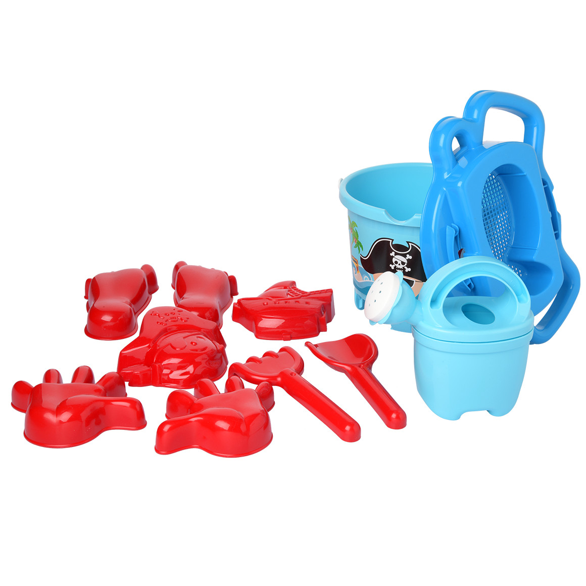 Simba Sandspielzeug-Set 11-teilig blau / rot