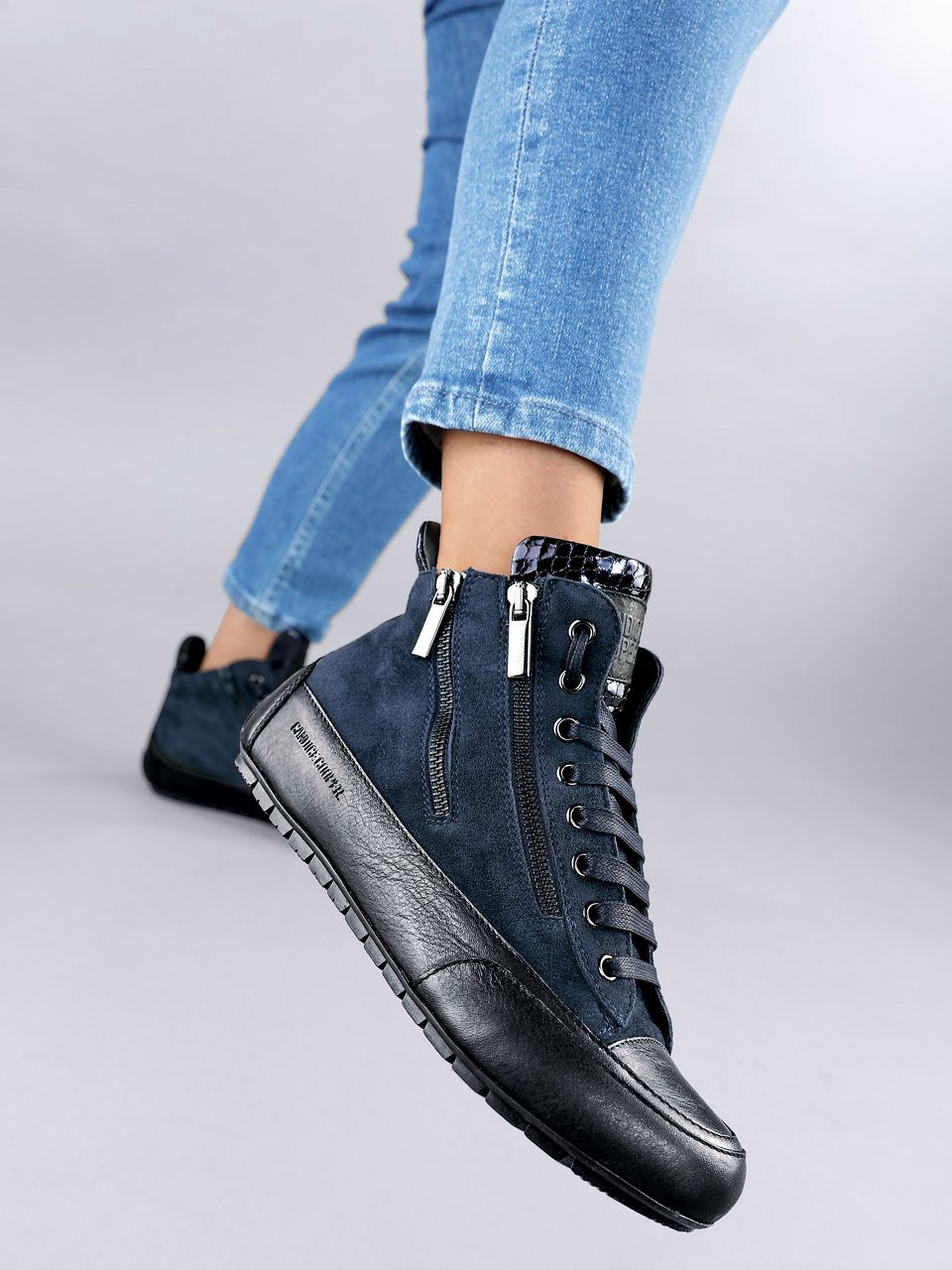 Knöchelhoher Sneaker Lucia Zip Tamponato