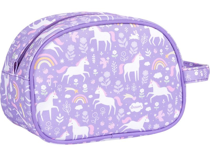 A Little Lovely Company Necessaire Einhorn Lila Kulturbeutel im herzigen Design
