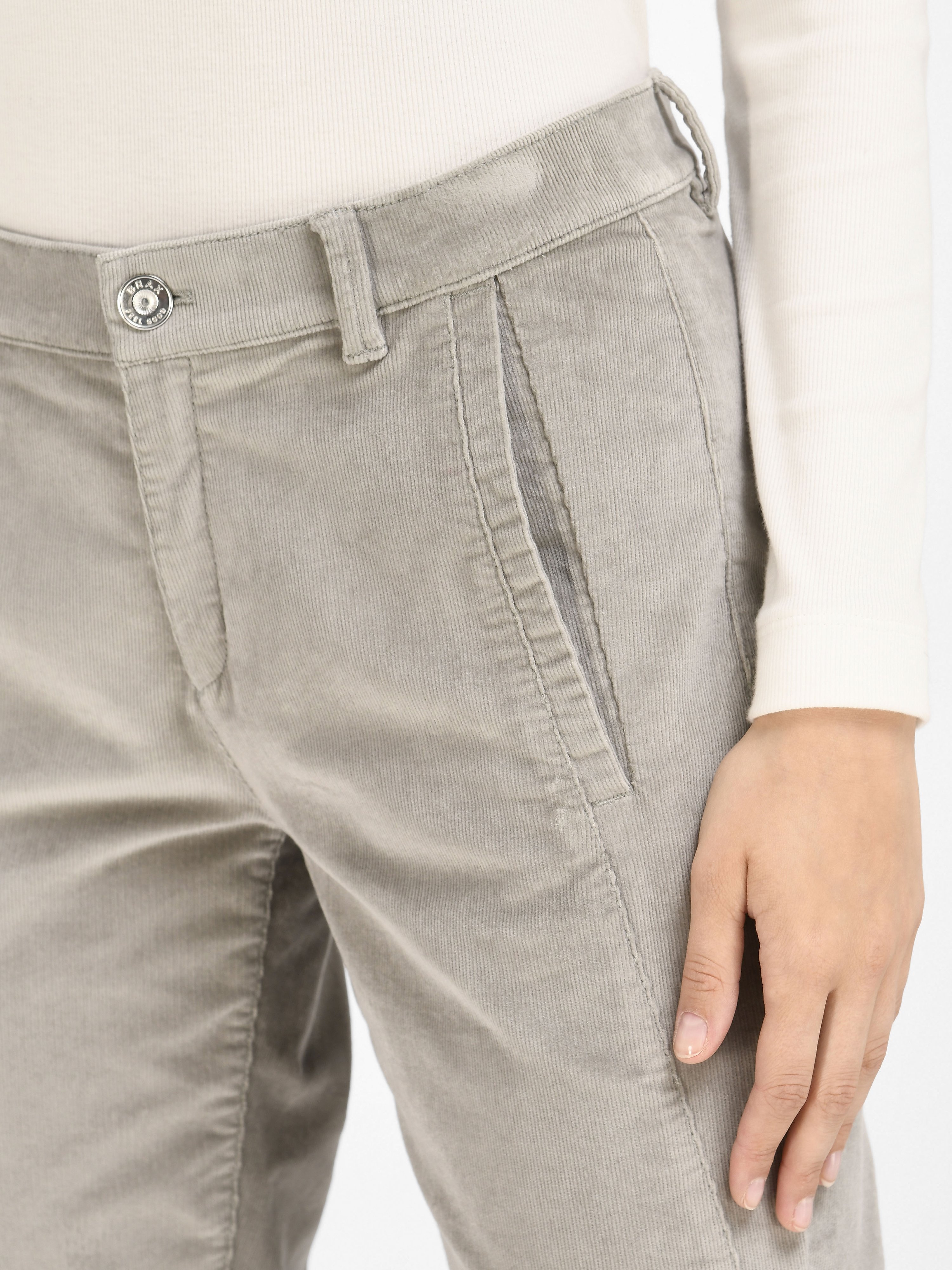 Relaxed Fit-Feincord-Hose