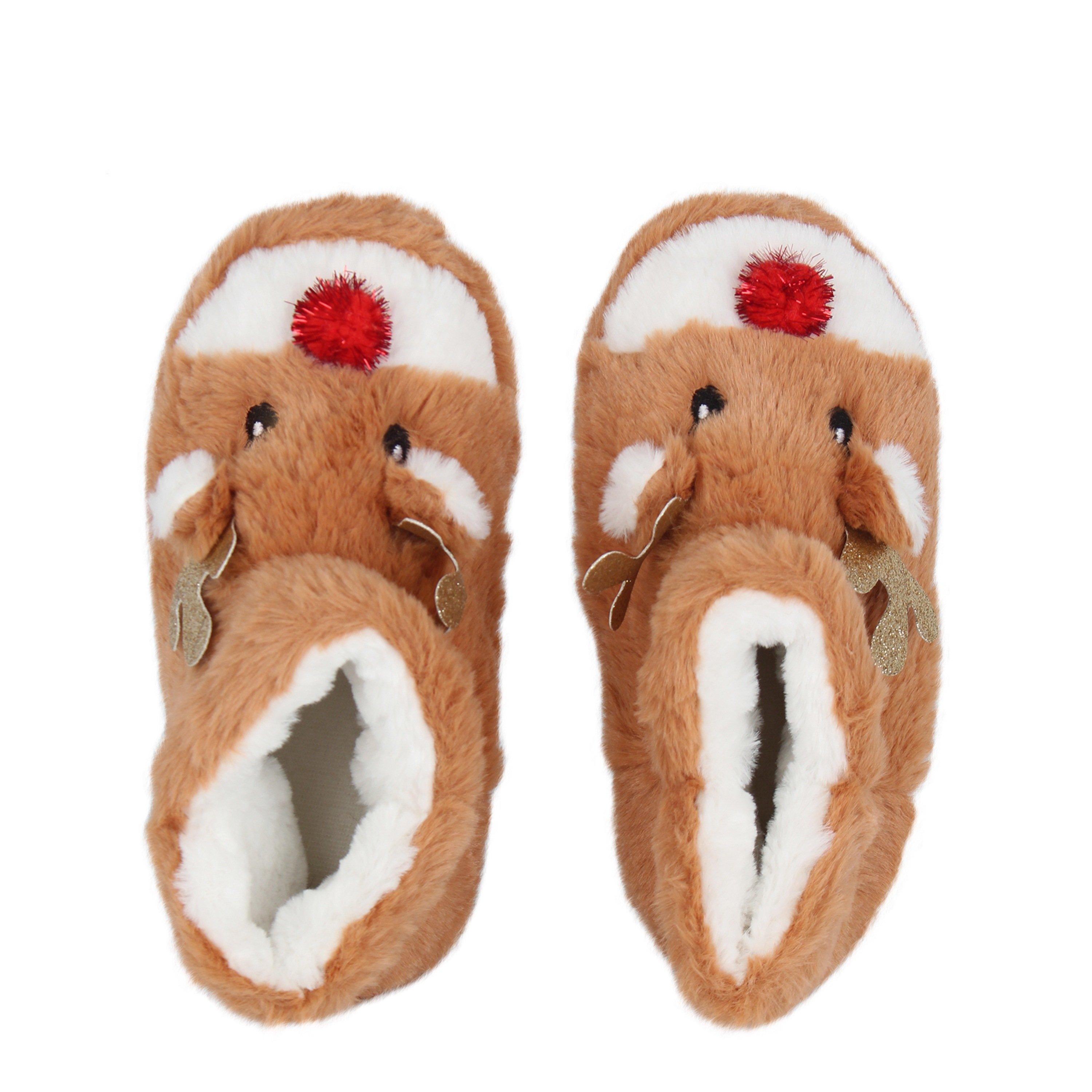 Linea Kids Christmas Reindeer Slipper Boot