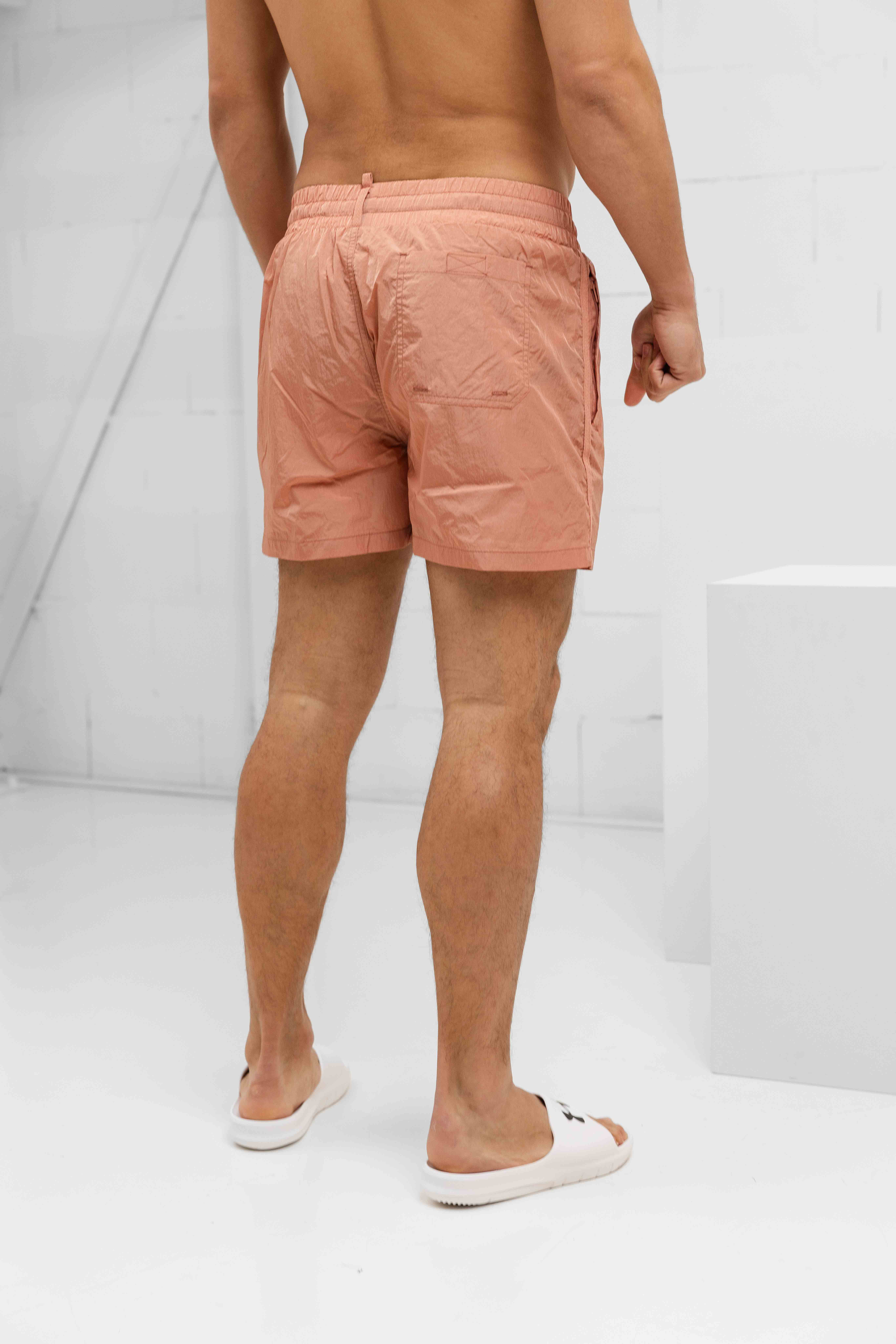 Malelions Crinkle Nylon Zwembroek Heren Oranje