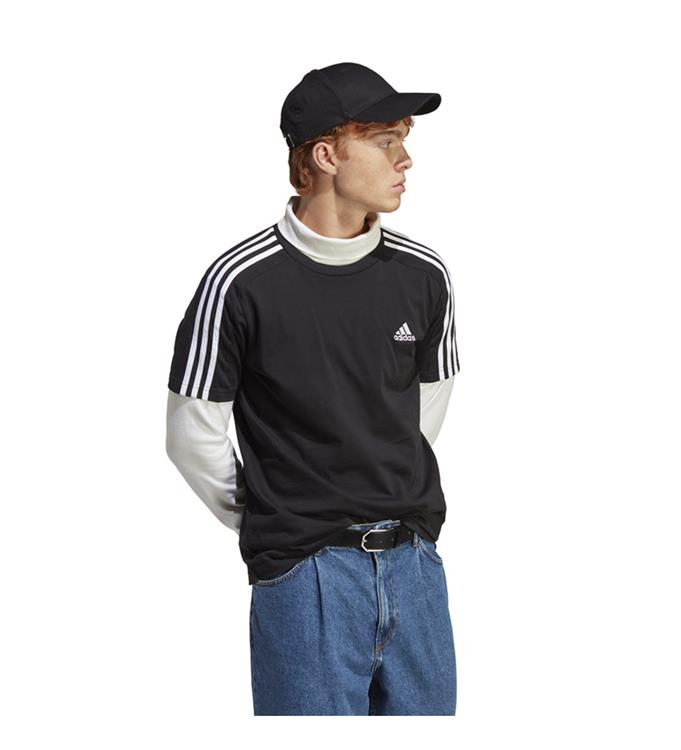adidas Men Essentials Single Jersey 3-Stripes T-Shirt