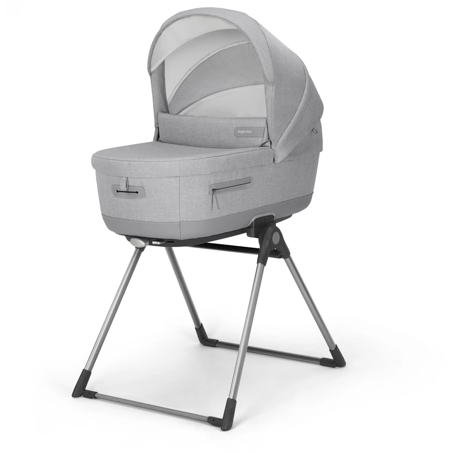 Inglesina Kombikinderwagen Aptica Darwin Silk Grey Gestell Black