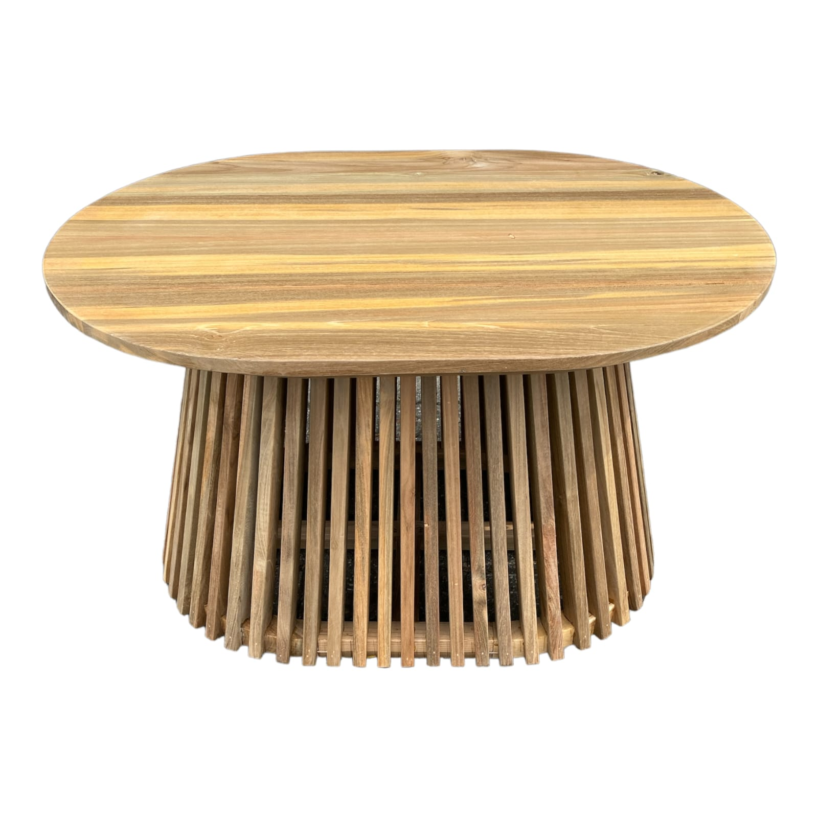 Amsar bijzet tafel ovaal Naturel 70cm