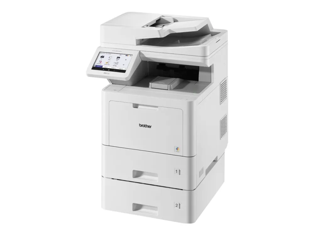 Brother MFC-L9670CDNT - Multifunktionsprinter - farve - laser - A4/Legal (medie) - op til 40 spm (kopiering) - op til 40 spm (udskriver) - 1120 ark - 33.6 Kbps - Gigabit LAN, USB 2.0, USB 2.0 vært, NFC