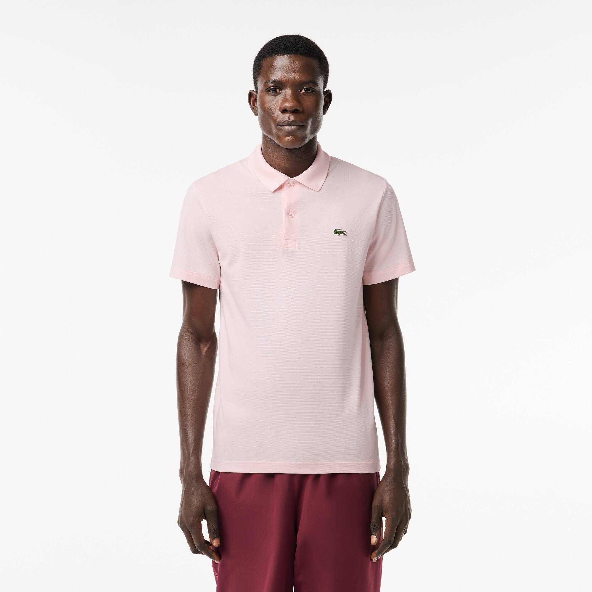 Polo regular fit coton polyester Manches Courtes - Rose - Lacoste - Homme