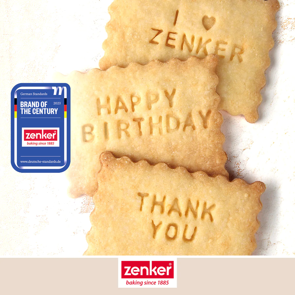 Lot de 2 tampons alphabet pour biscuit Zenker Smart Pastry Zenker