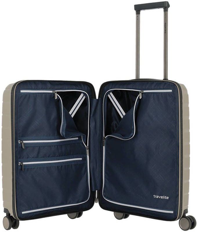 Air Base 4 wiel cabinluggage front pocket champagne