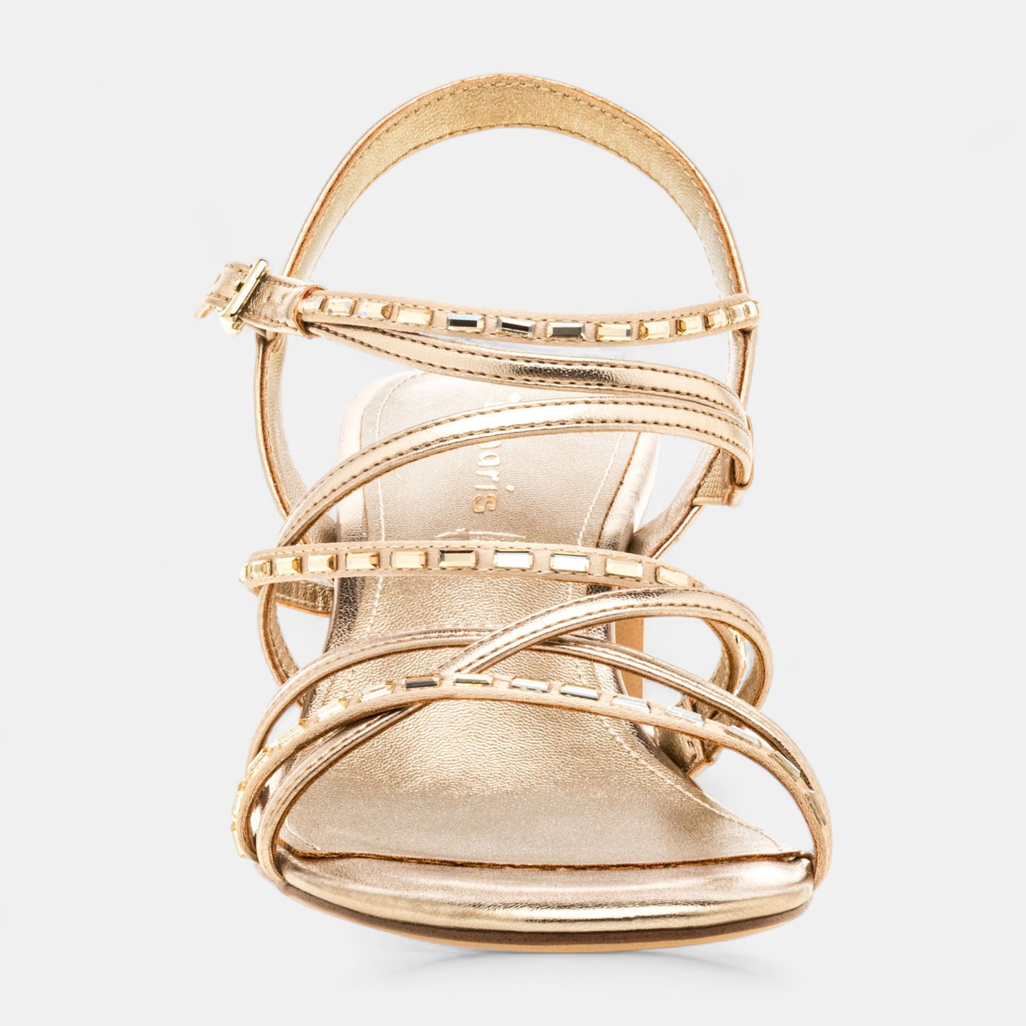 Nu-pieds à talon Femme or