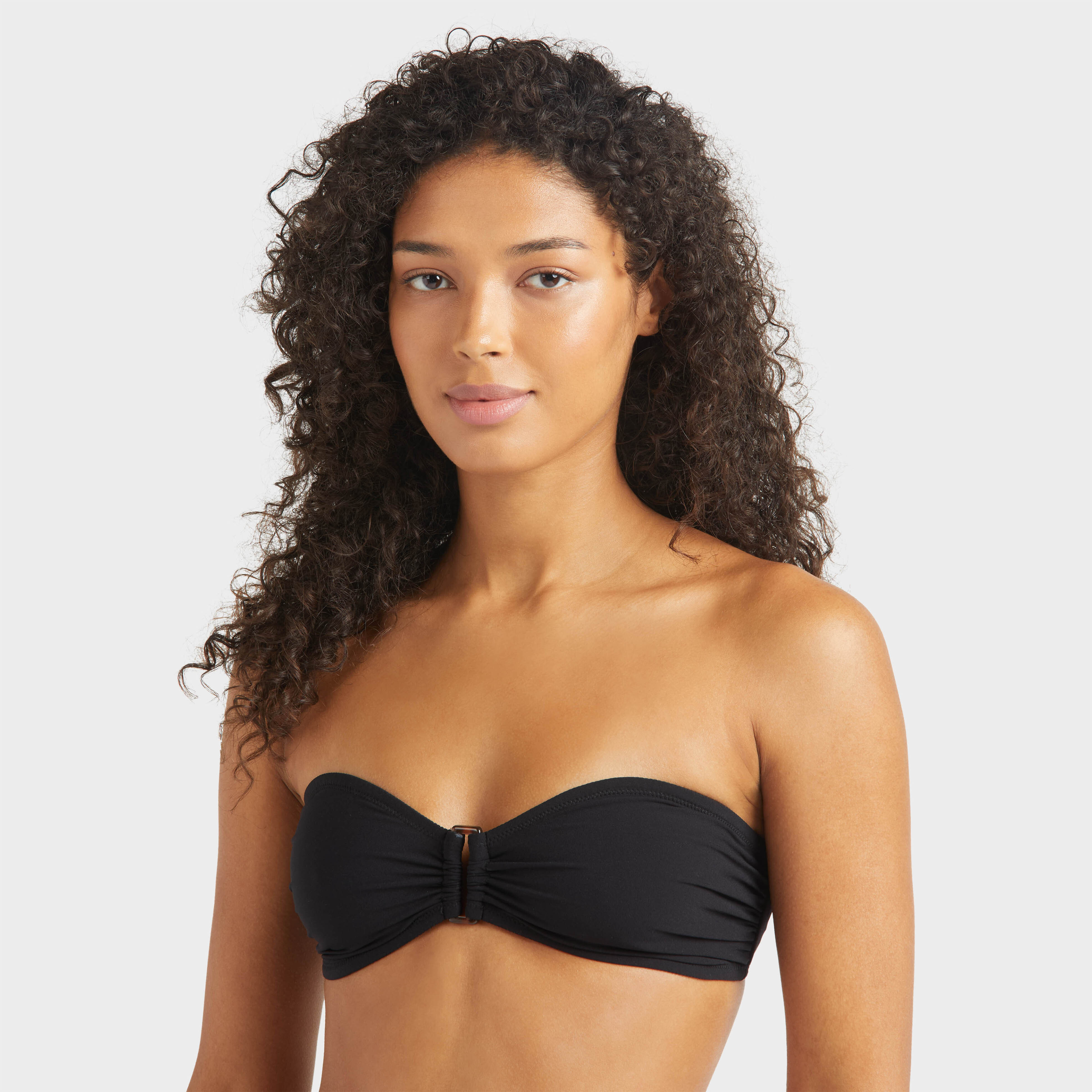 Haut de maillot de bain bandeau femme uni