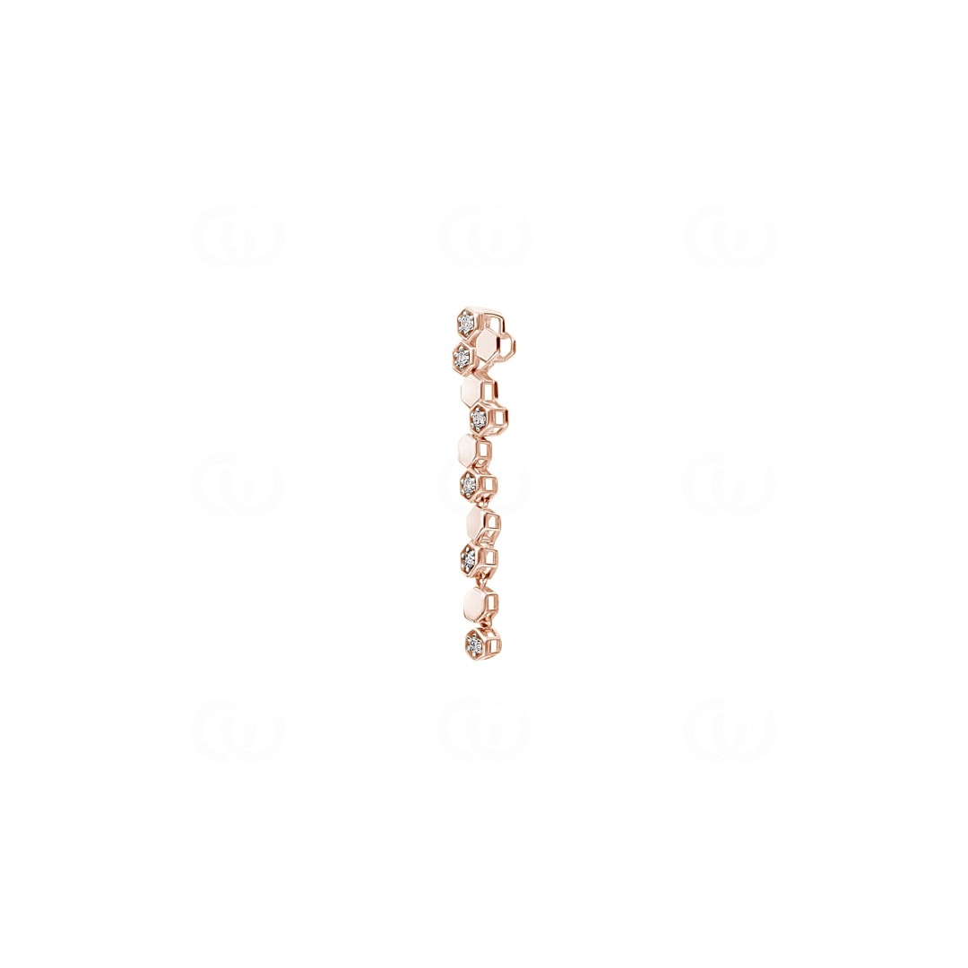 Anhänger 750/18 K Roségold mit Diamanten 0.05 ct H/si