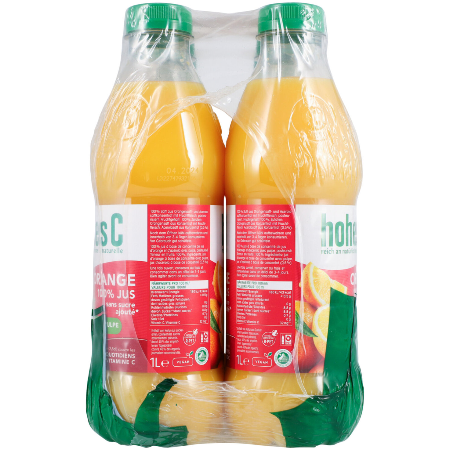 hohes C Orange Pulp 6x1L
