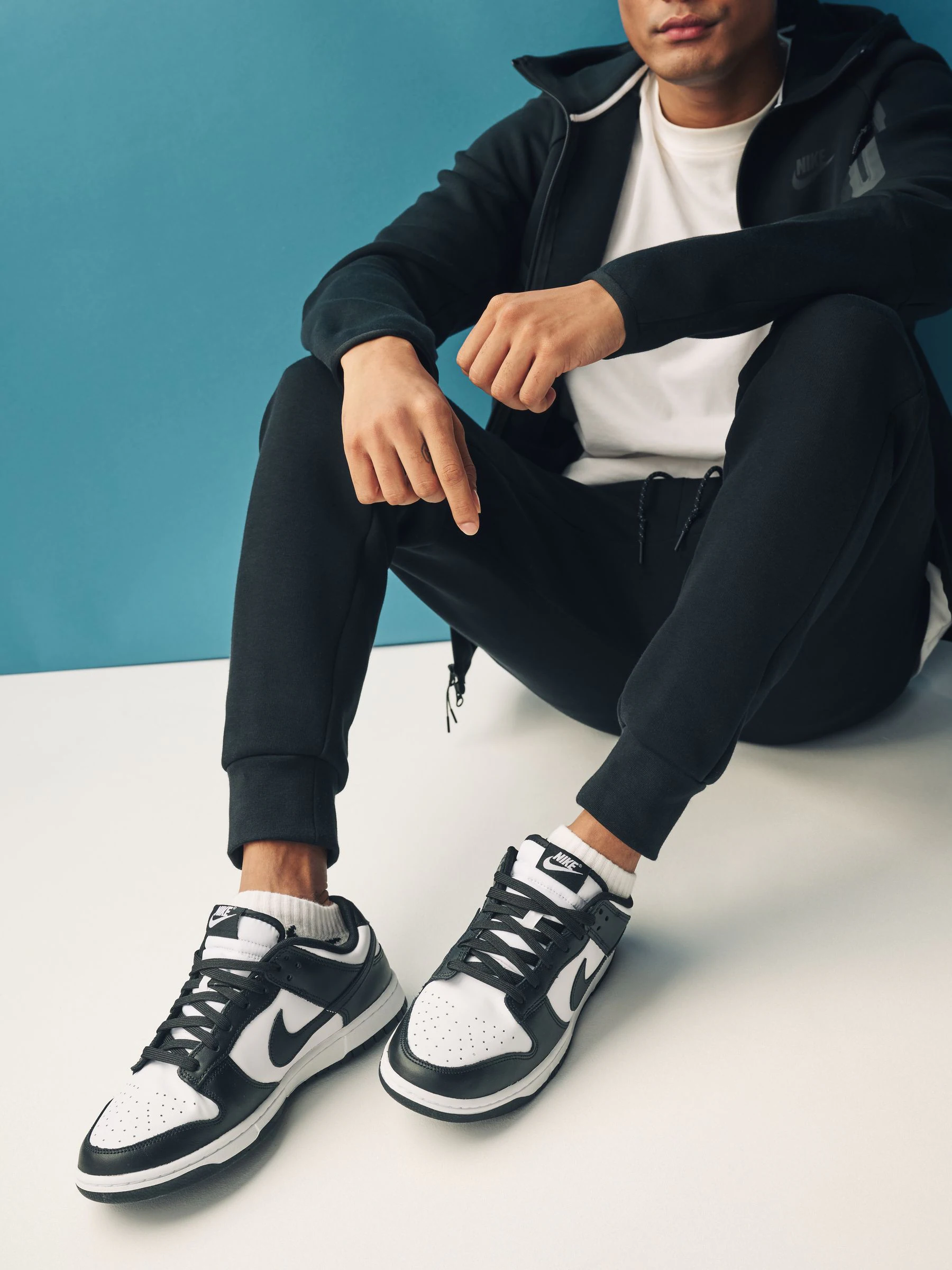 Zwart/wit - Nike Dunk Low sneakers