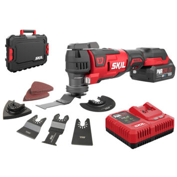 SKIL 20V multitool 3650GA brushless incl. 2,0Ah USB accu   snellader en accessoires