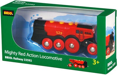 BRIO World 33592 Lokomotiv Stort, Rødt og Kraftig