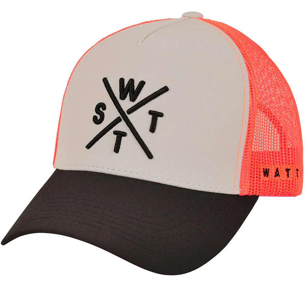 Casquette WATTS TRUCKER CAP TRIBE BLACK/FLUO ORANGE