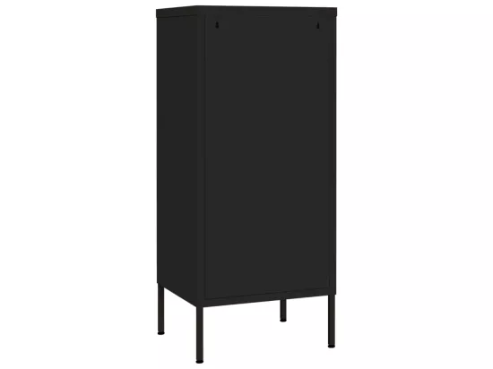 Armoire de rangement Noir 42,5x35x101,5 cm Acier