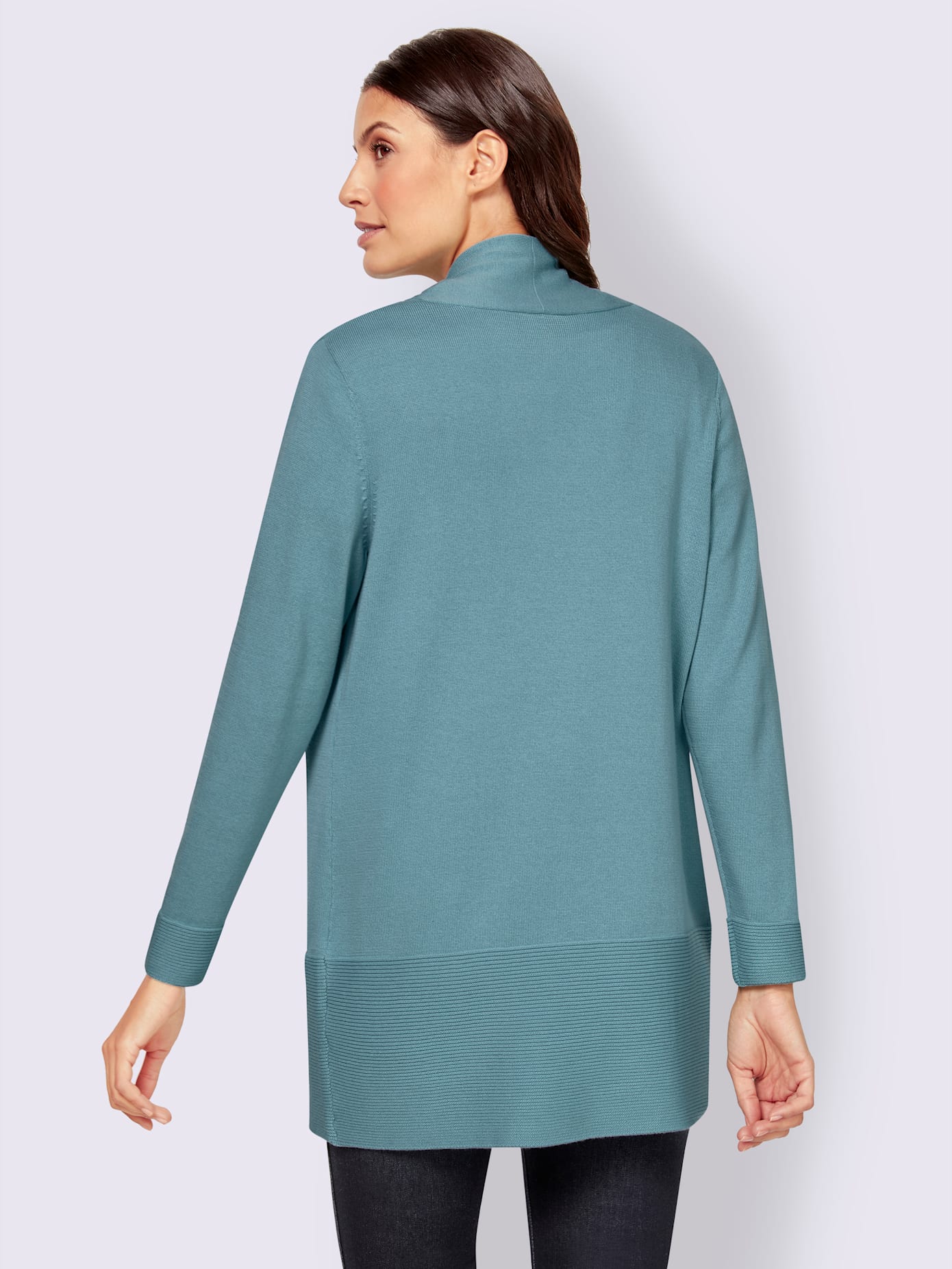 Veste longue en tricot 100% coton pima
