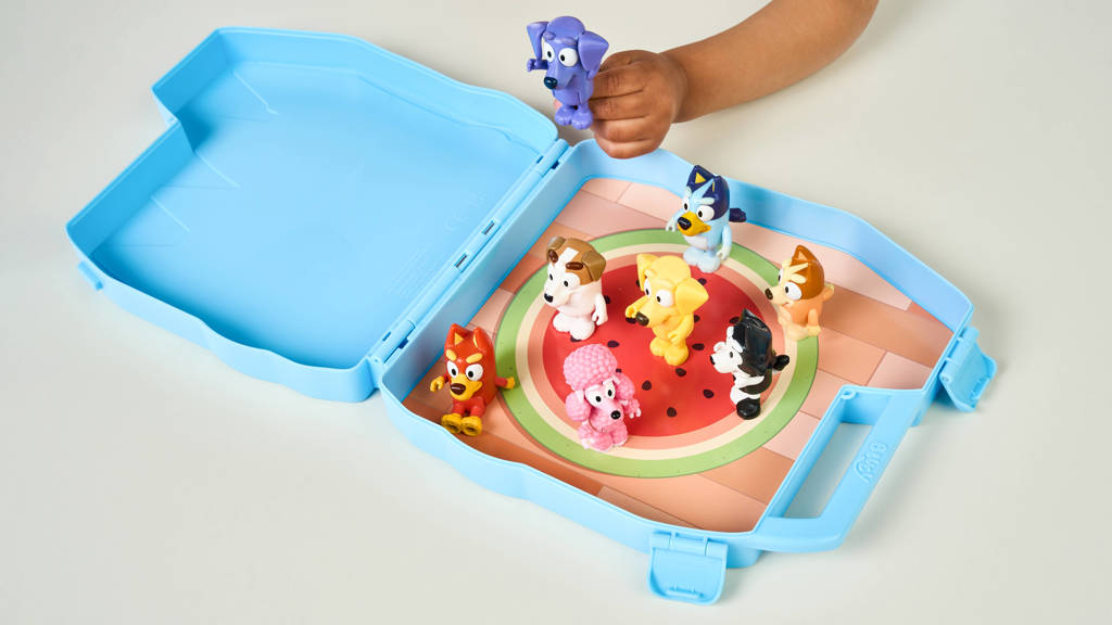 Bluey Verzamelkoffer met 8 speelfiguren Deluxe set