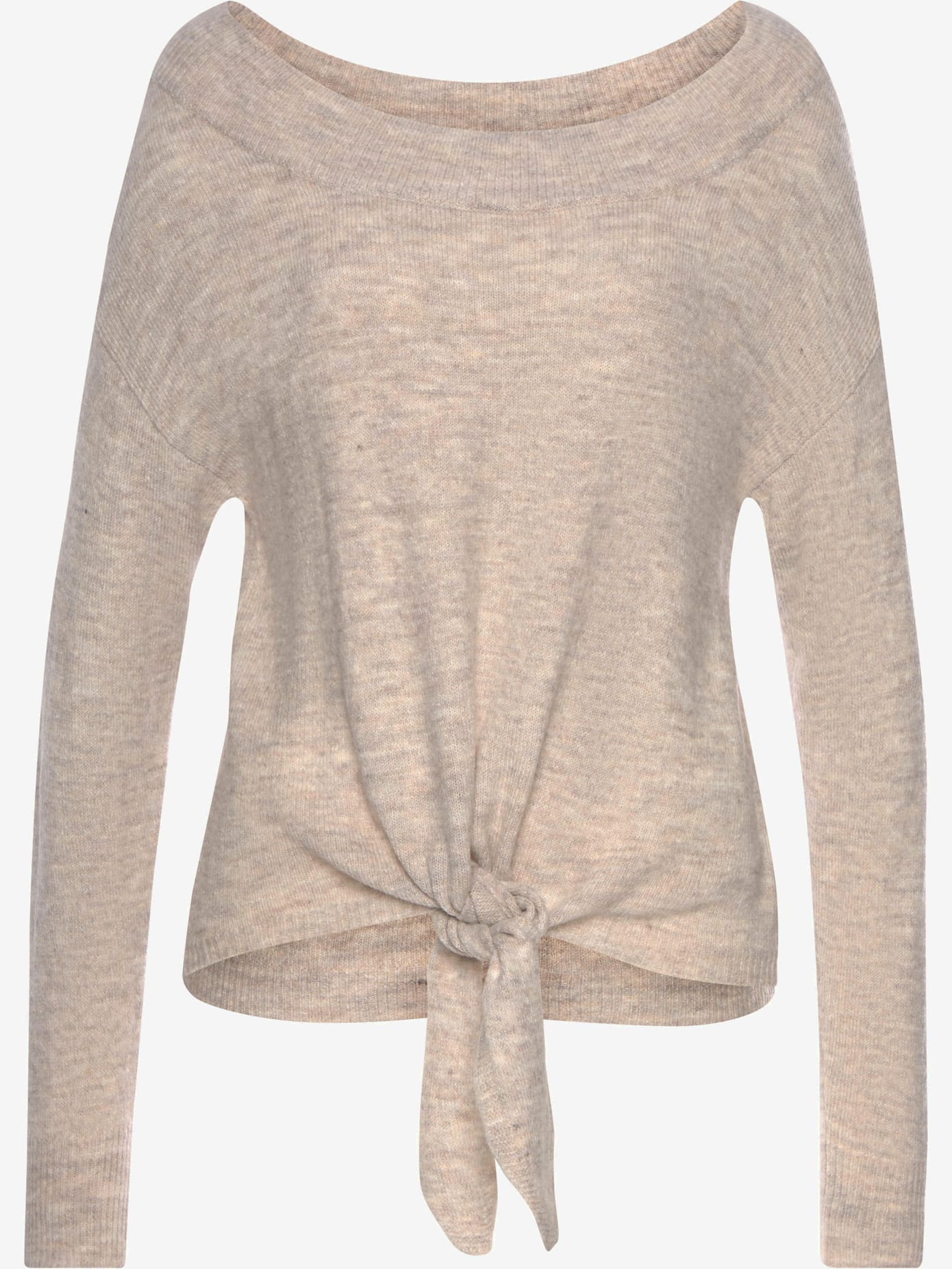 Pull en tricot pull léger orné d'un nœud