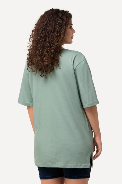 T-Shirt, V-Ausschnitt, Relaxed, Halbarm