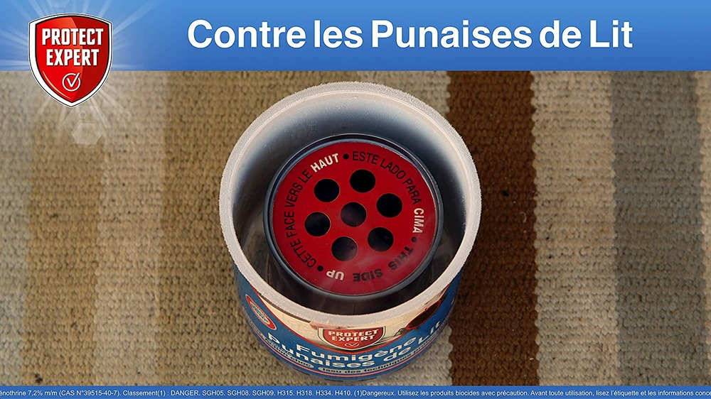 Lot de 4 2 fumigènes anti punaises de lit | 10g | sans dépôts visibles