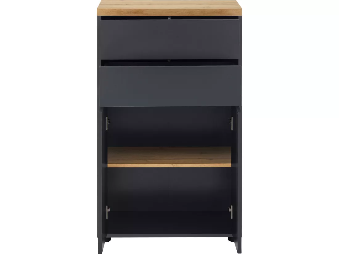 Armoire avec 2 portes et 2 tiroirs