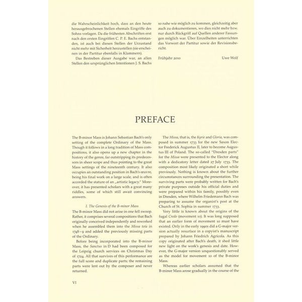 Bärenreiter Bach Messe h-Moll