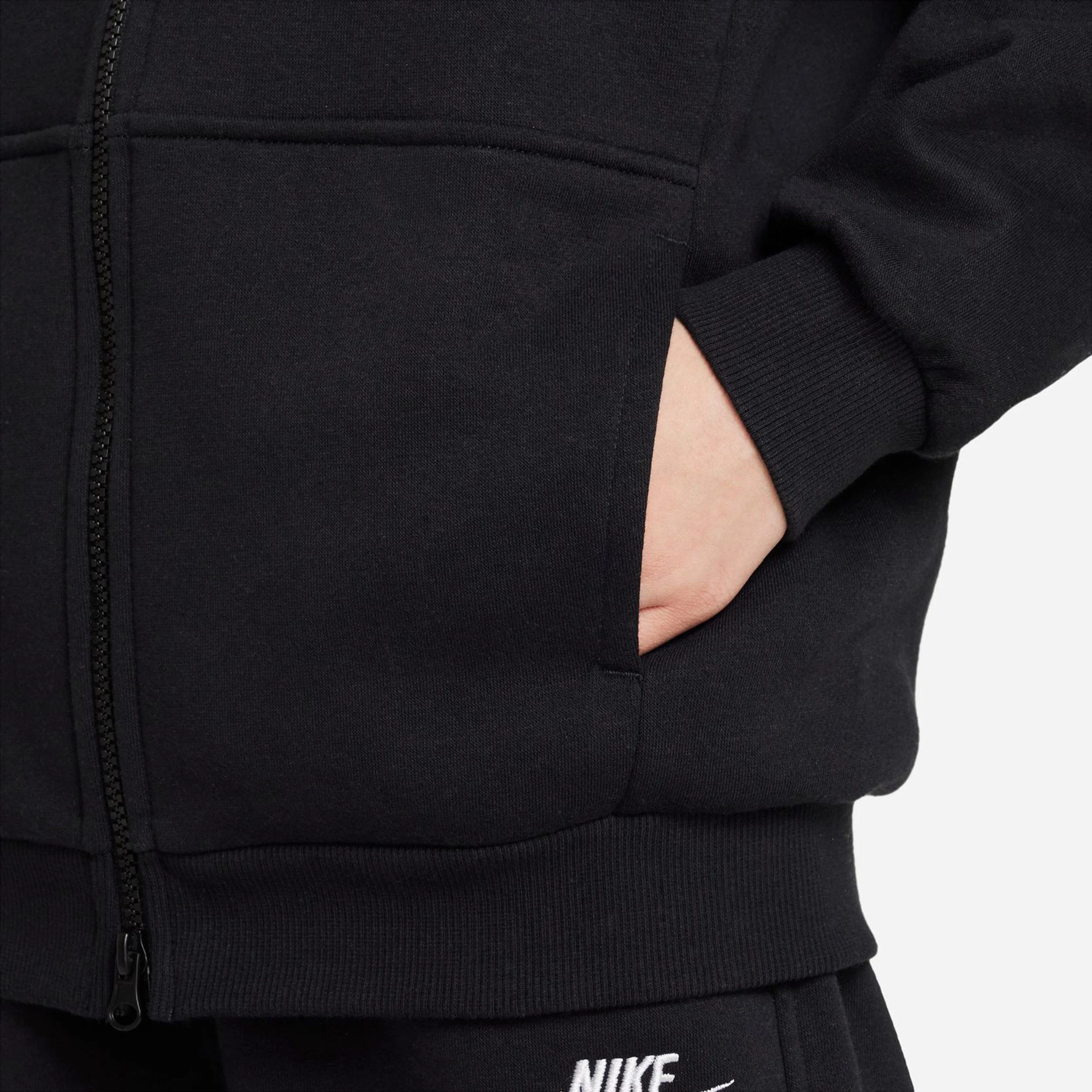 Nike Club Oversized Fleece Gilet En Coton Filles - Noir
