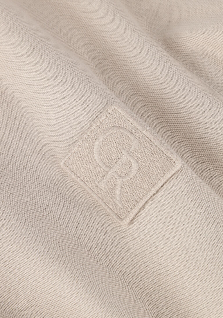 COLOURFUL REBEL beige colourful rebel sweater uni patch dropped shoulder hoodie