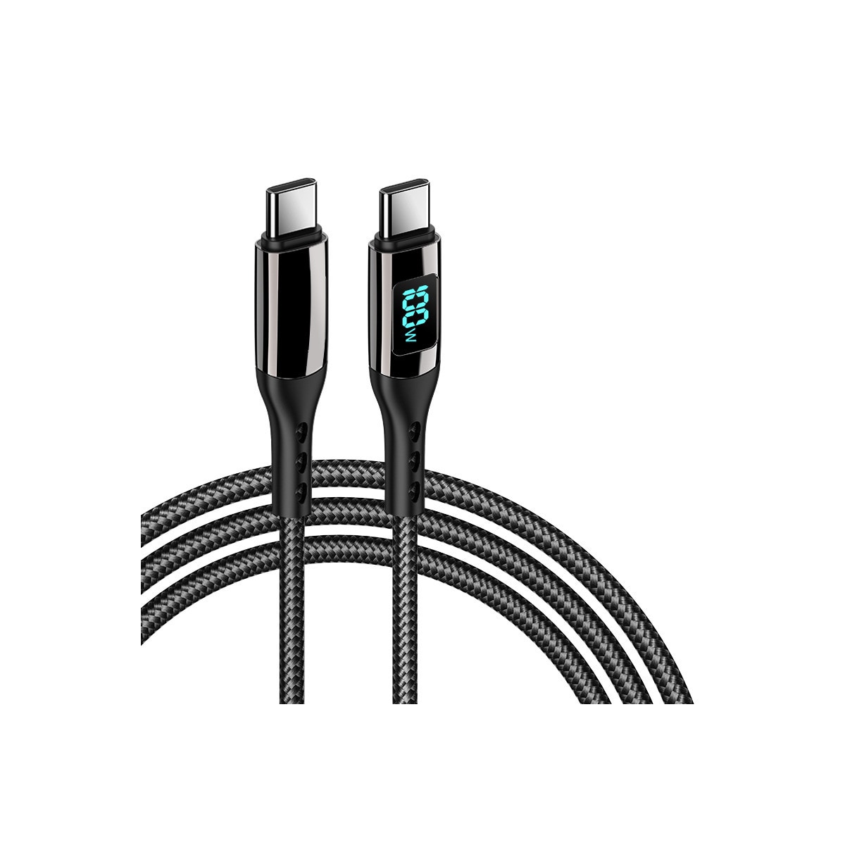 USB-C PD hurtigladekabel 100 W Sort 3 m