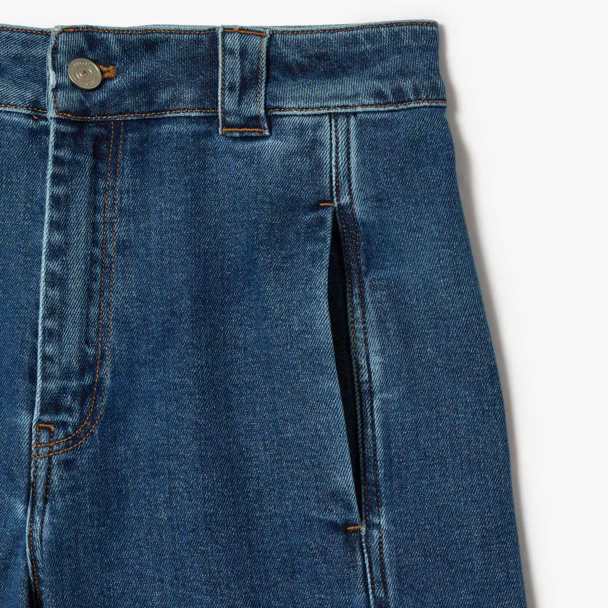 Pantalon jean femme Lacoste en denim extensible Pantalons & Shorts - Bleu - Lacoste - Femme