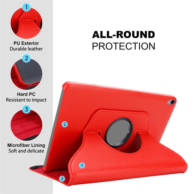 iPad PRO 2018 (12.9 tomme) Pungetui Cover (Rød)