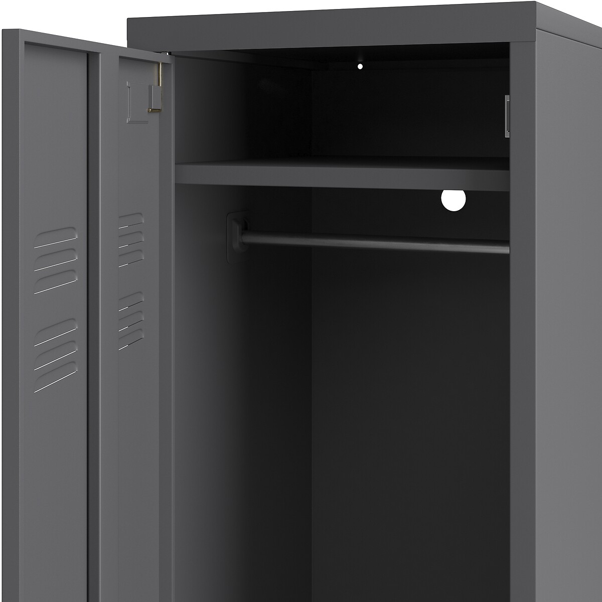 LA REDOUTE INTERIORS<br>Guarda-roupa de metal, 1 porta, Hiba