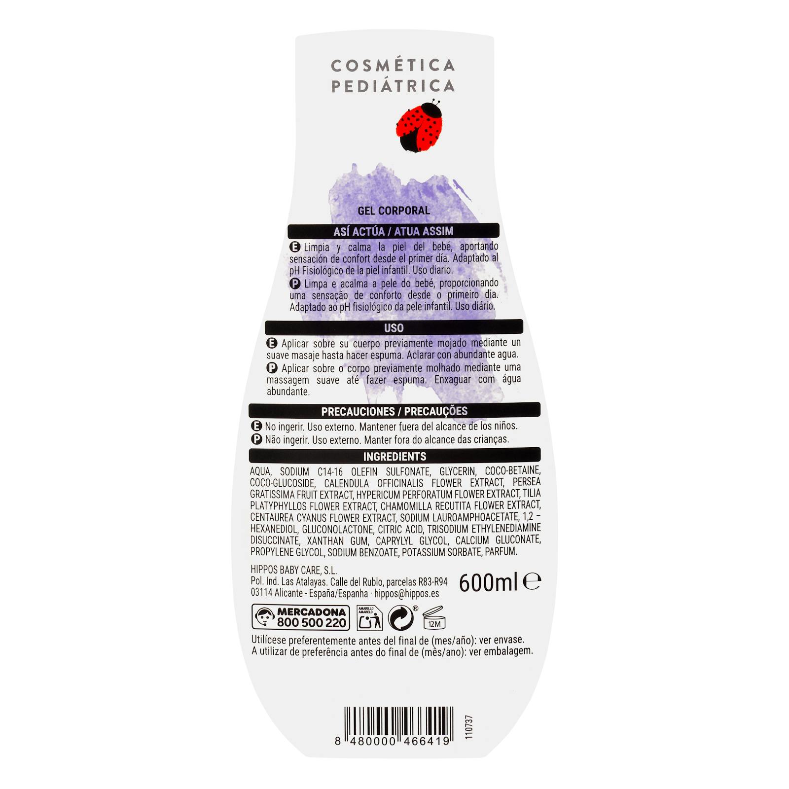 Gel corporel pour enfants Deliplus