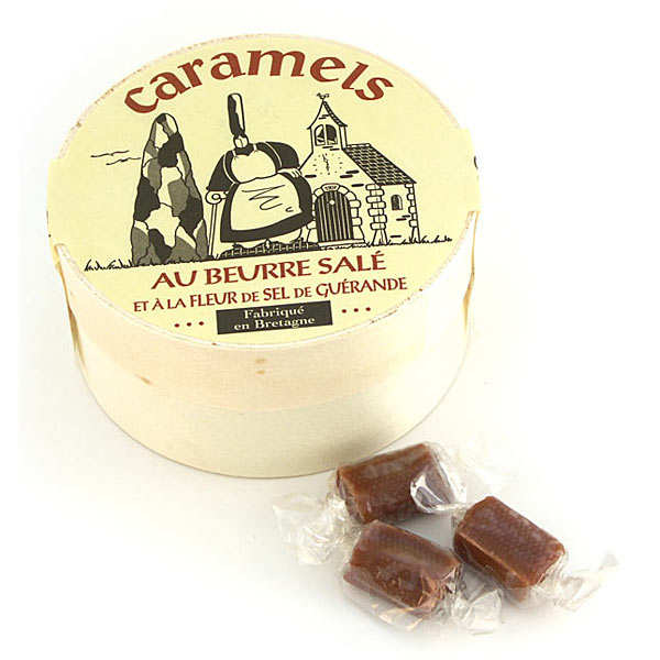 Caramels bretons au beurre salé - Boîte en bois