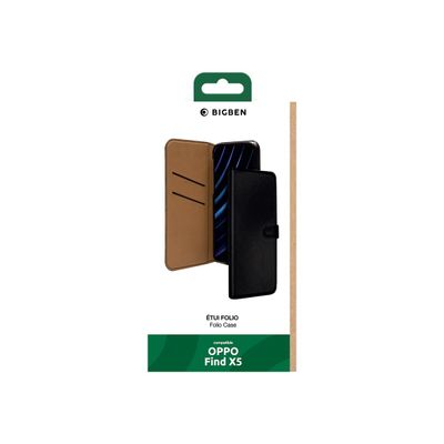 Bigben Connected - Etui folio pour Oppo Find X5 - noir