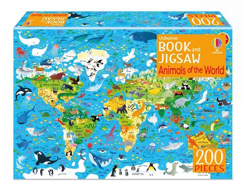 Usborne Book and Jigsaw Animals of the World - Usborne Book and Jigsaw (Paperback)