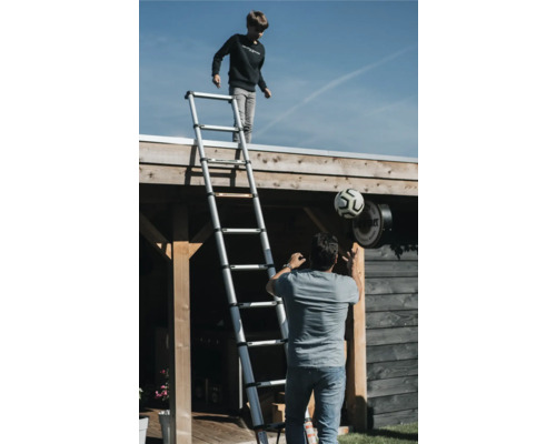 Batavia Giraffe Air aluminium telescopische ladder, 2,93 m, uitschuifbare ladder, aantal sporten/treden: 10