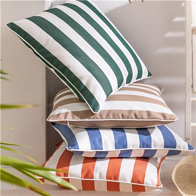 Coussin rayé d'extérieur