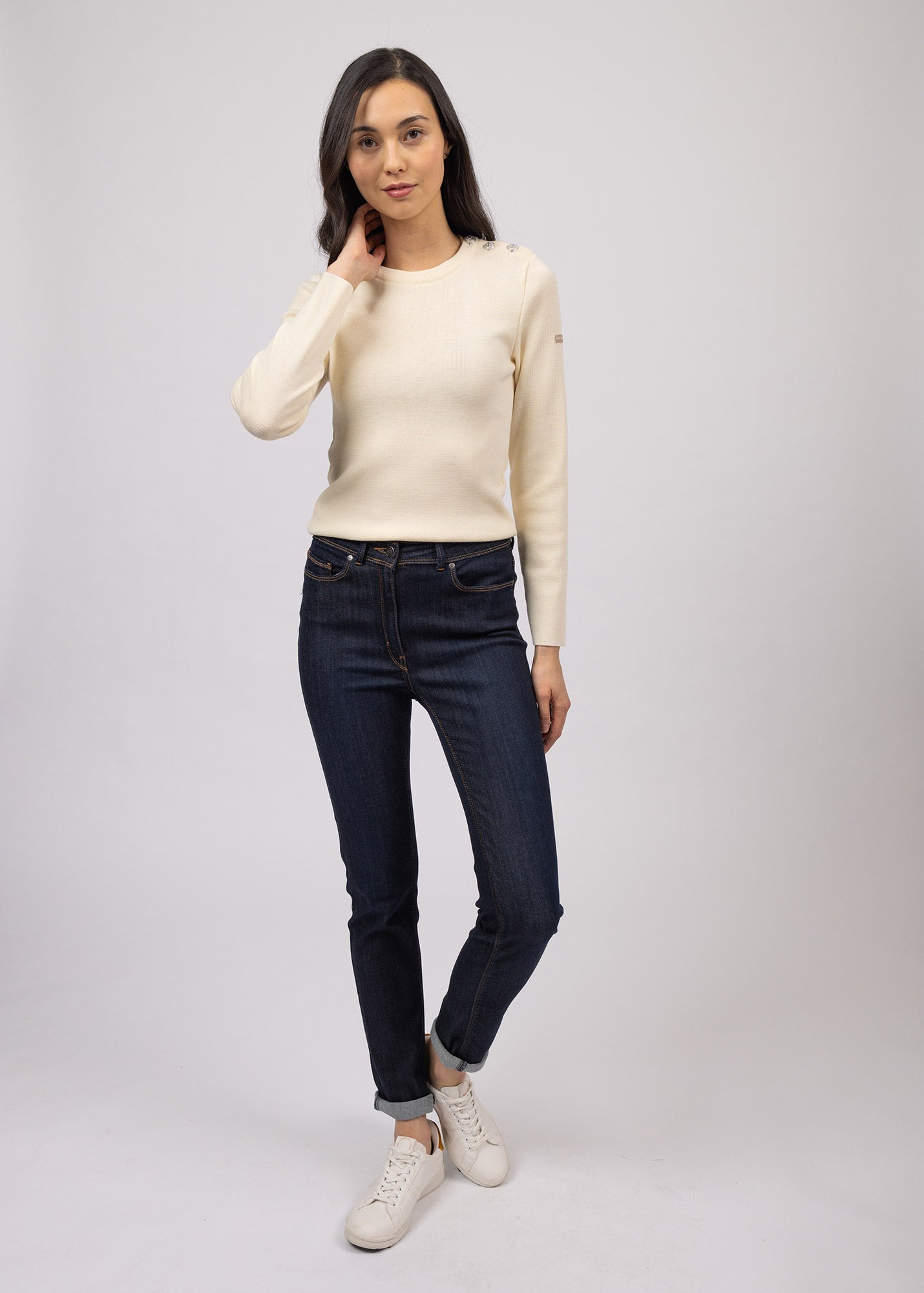 Pull marin uni Marée