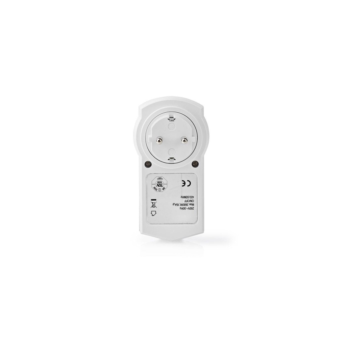 Nedis Smart RF-kontakt På/Av RF Mesh Schuko type F 3680 W